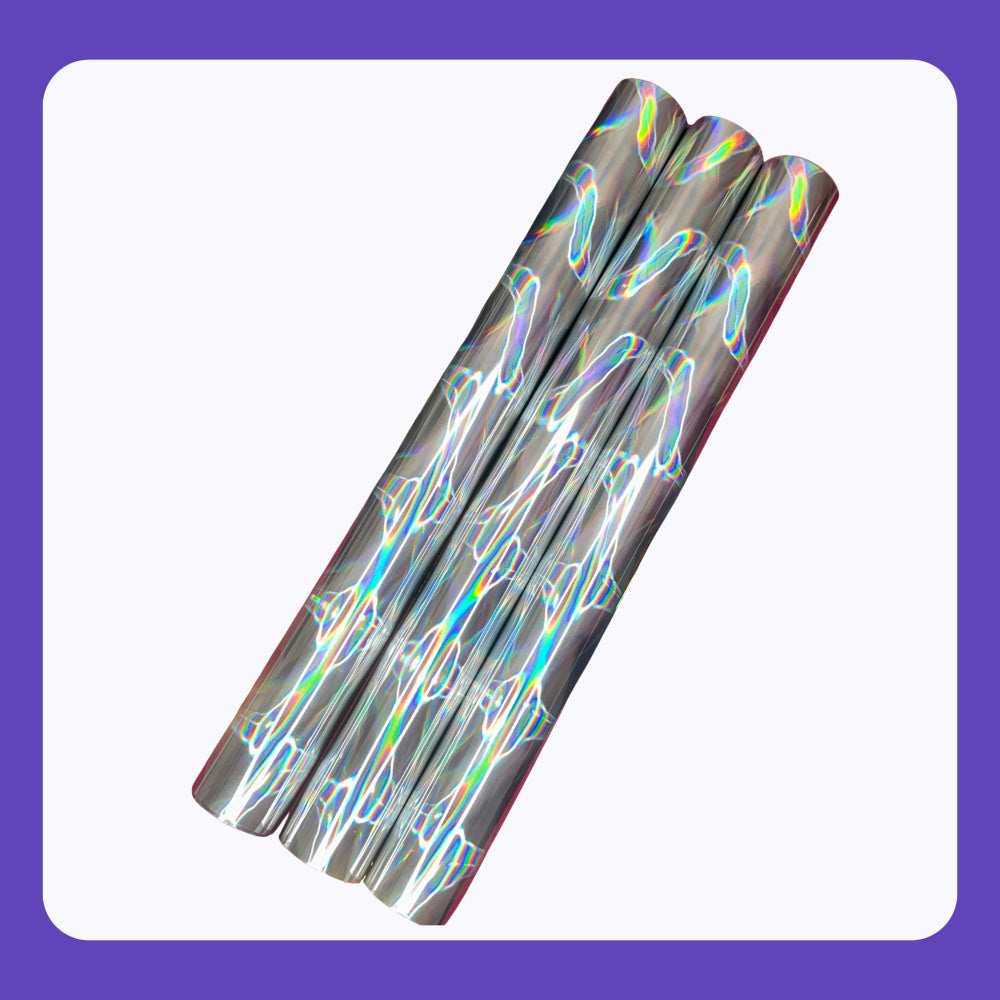 Silver Pinstripe | Patterned Toner Reactive Foil