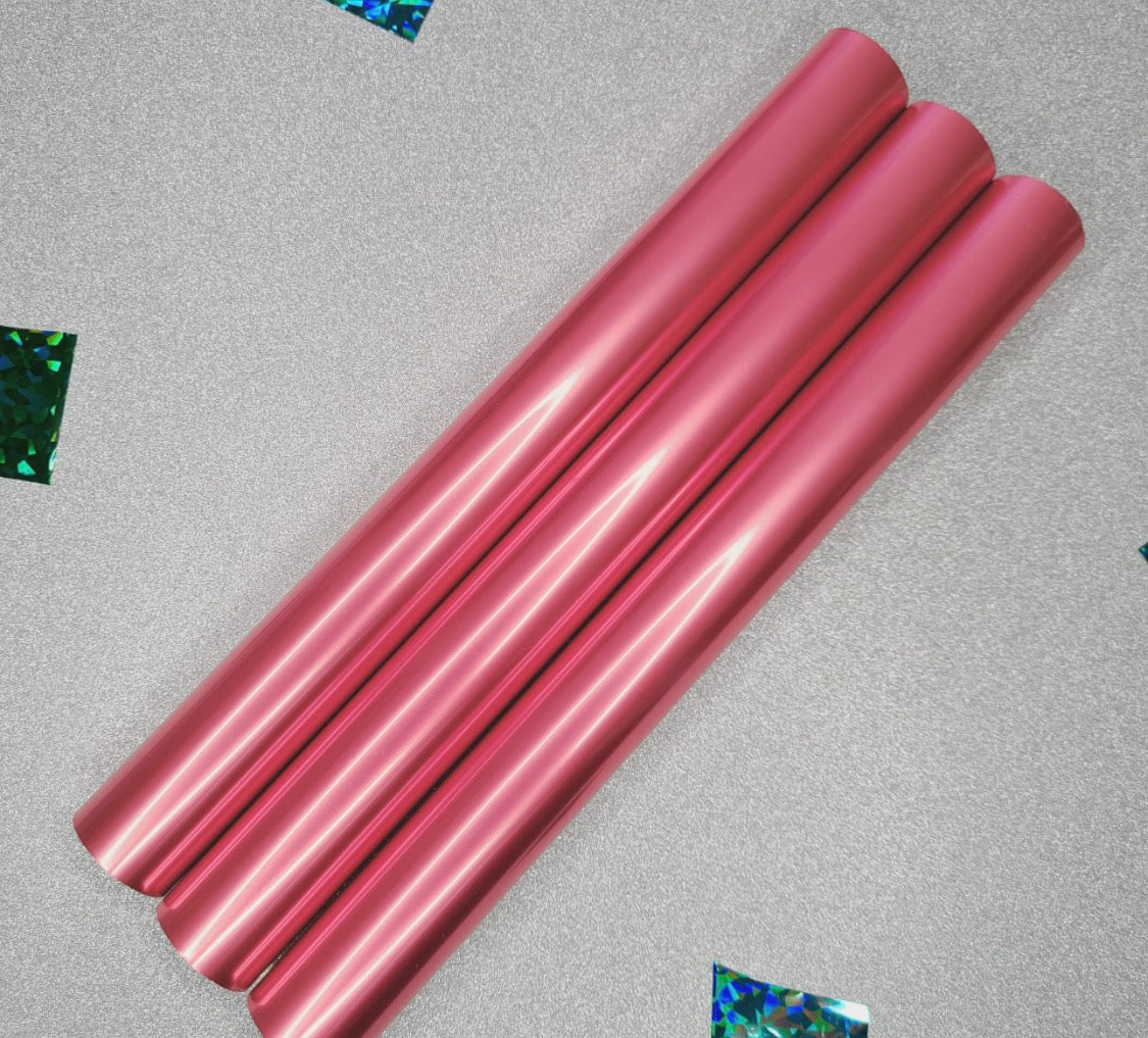 Berry Powder Pink | Satin Matte Toner Reactive Foil | 32cm × 10m