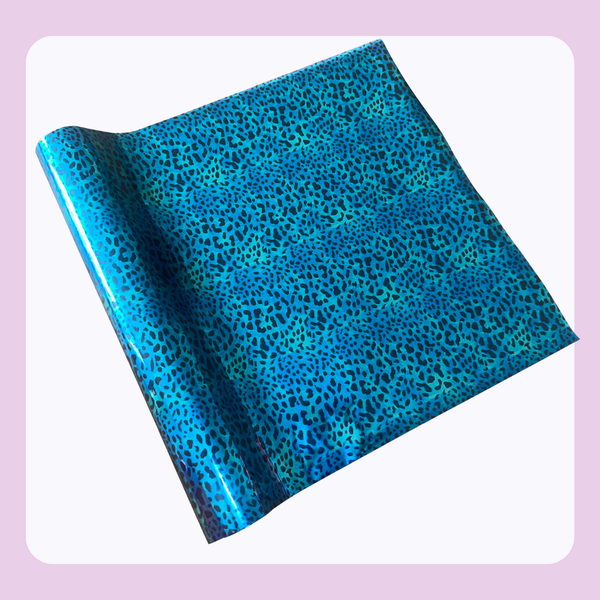 Blue Leopard | Patterned Toner Reactive Foil