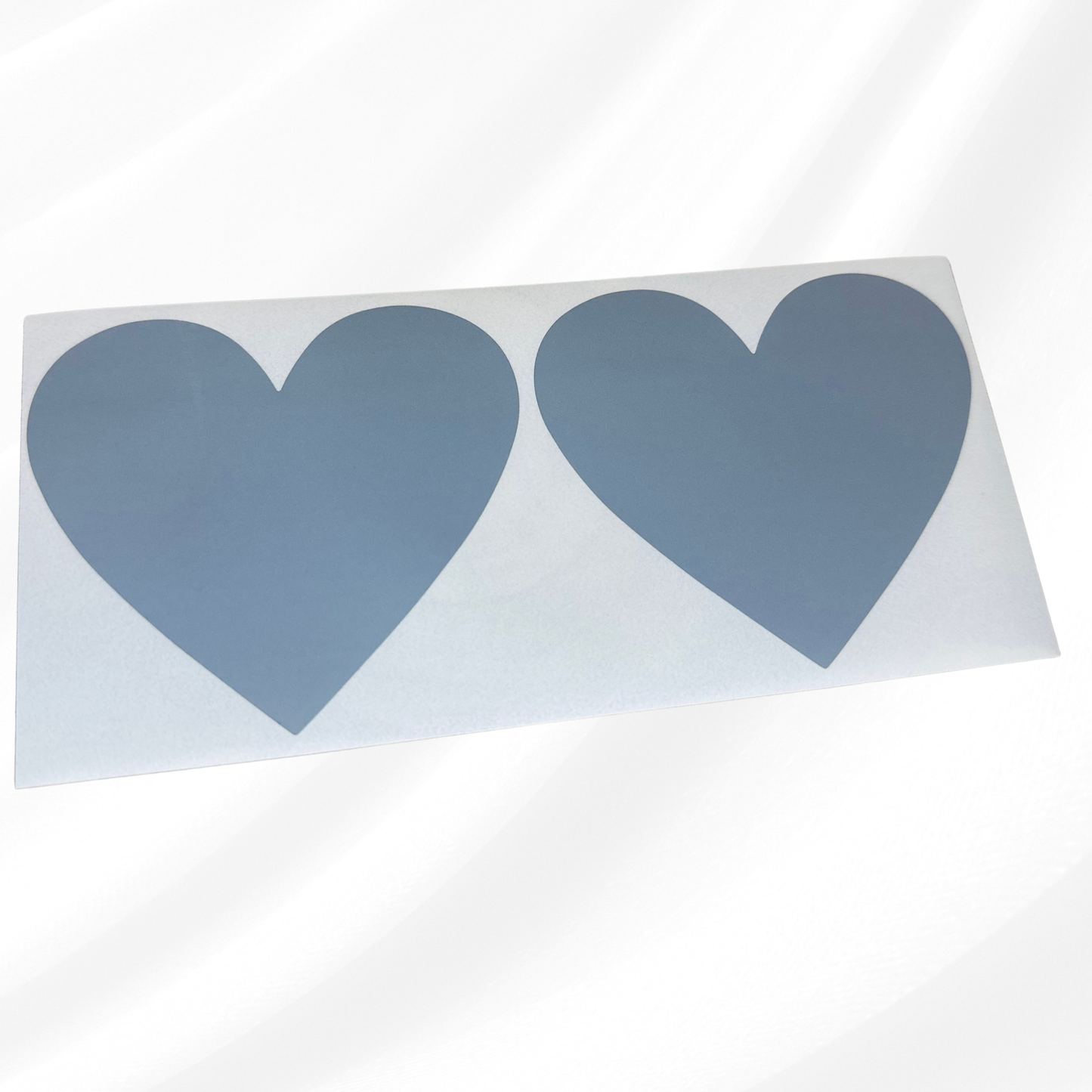 Grey Large 70x80mm Gold Heart Scratch Off Stickers Labels