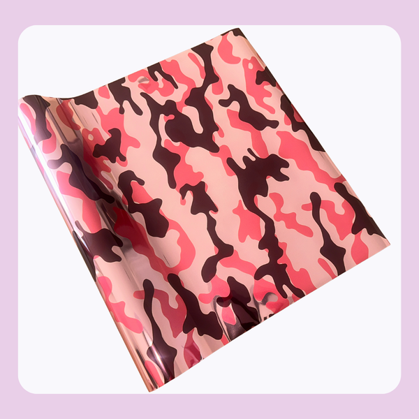 Pink Camouflage | Patterned Toner Reactive Foil
