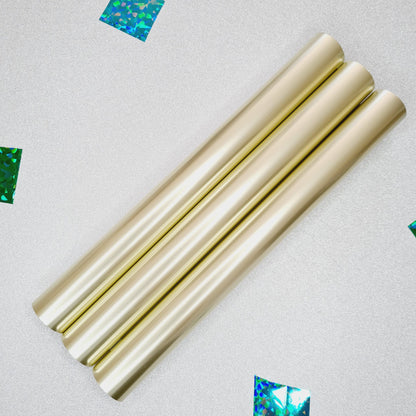 Champagne Gold | Satin Matte Toner Reactive Foil | 32cm × 10m