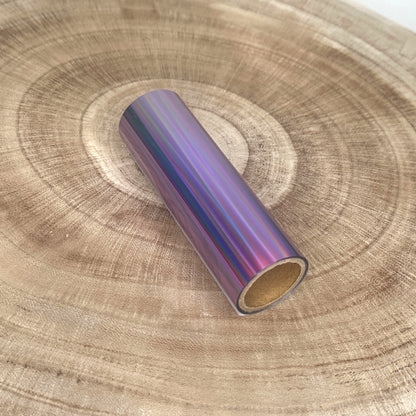 Purple Holographic Toner Reactive Foil Roll | 10cm × 5m