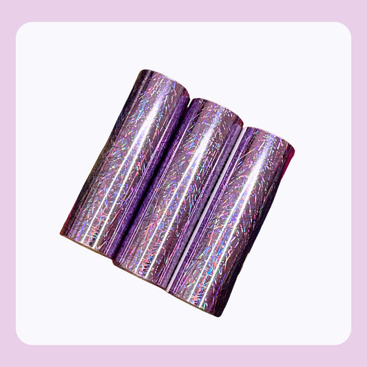 Purple Prism Stripe | Patterned Toner Reactive Foil