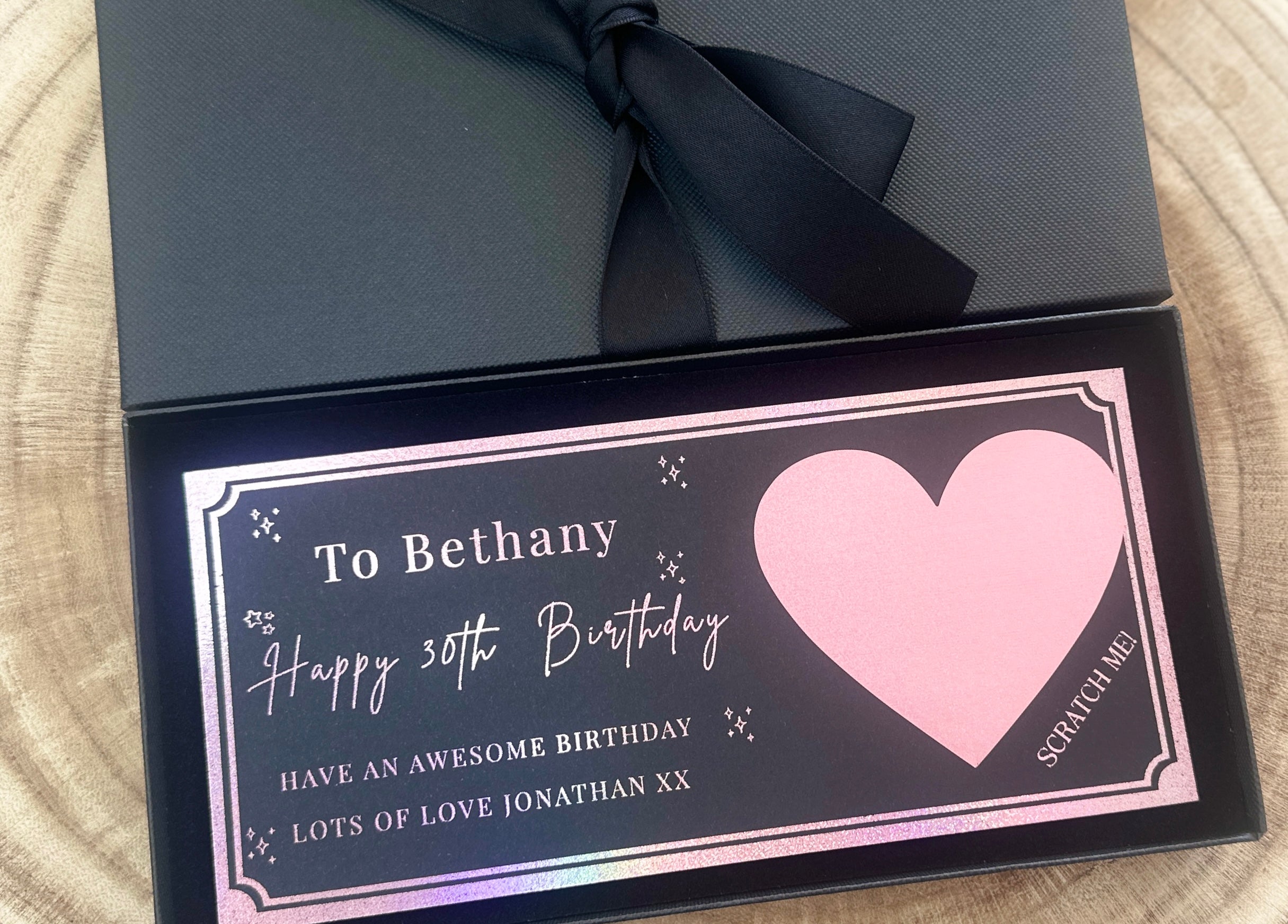 Foiled design on card made with The Foil Edit toner reactive foils
