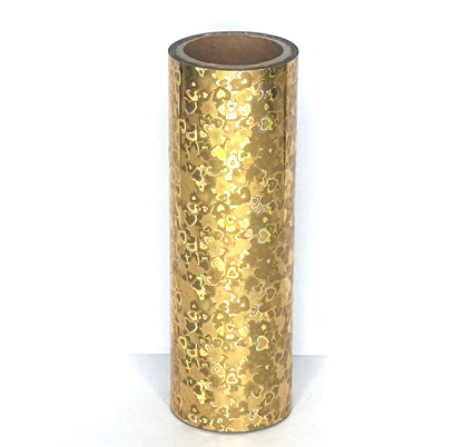 Gold Hearts Toner Reactive Foil Roll | 10cm × 5m