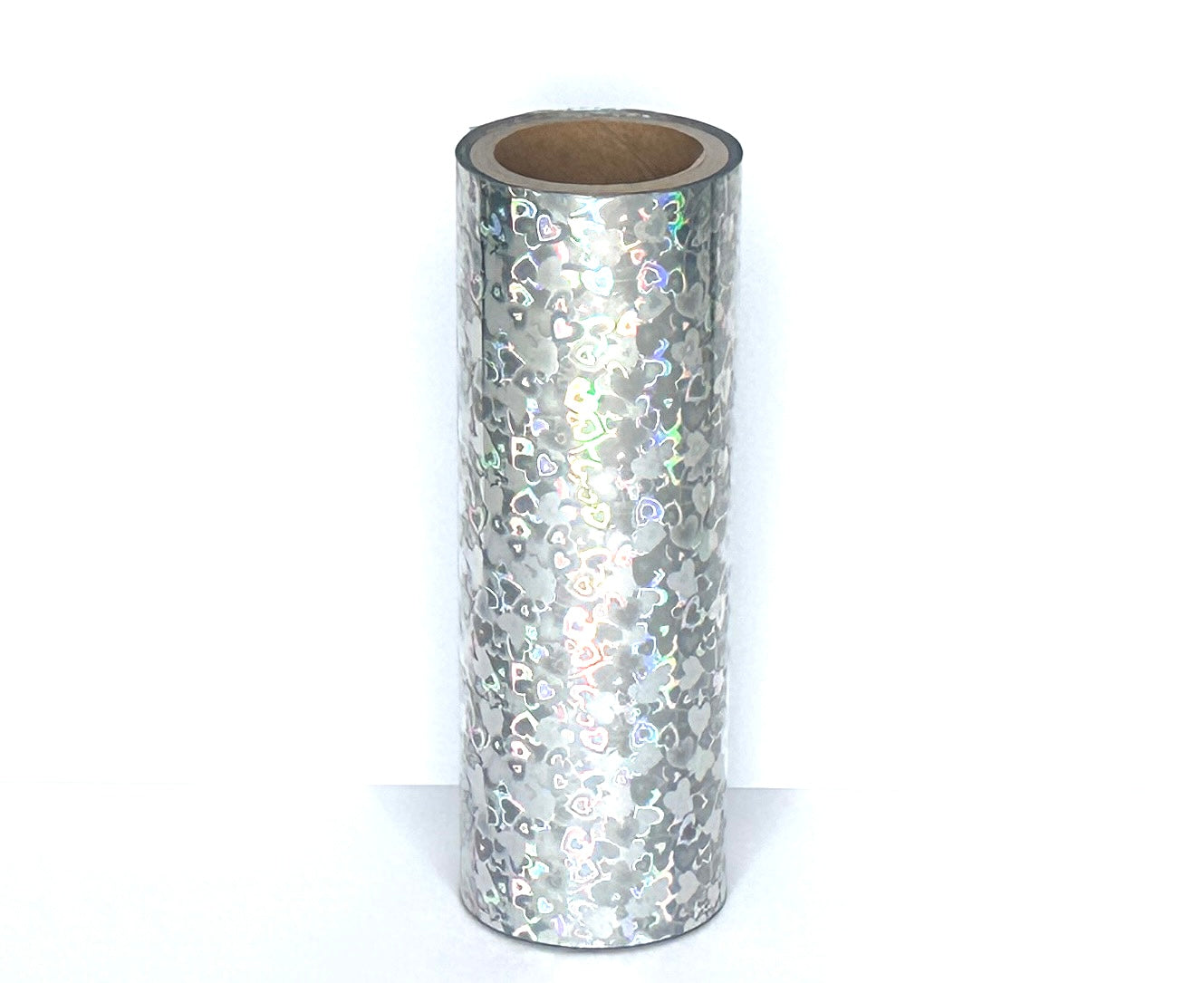 Silver Hearts Toner Reactive Foil Roll | 10cm × 5m