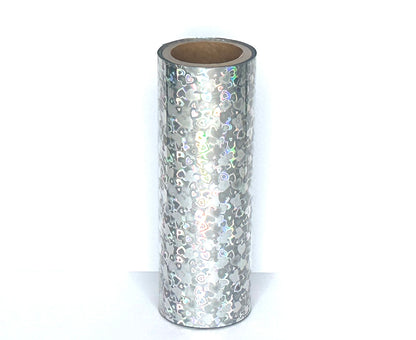 Silver Hearts Toner Reactive Foil Roll | 10cm × 5m
