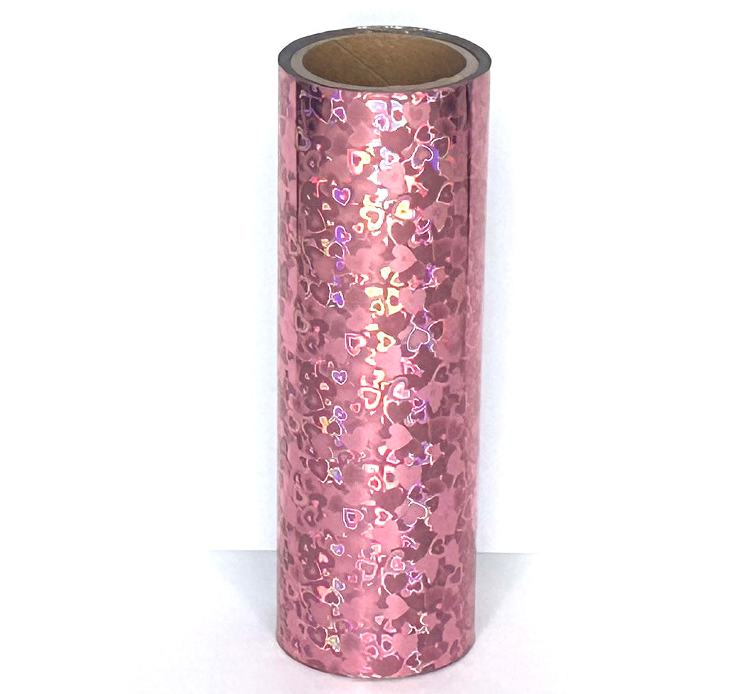 Pink Hearts Toner Reactive Foil Roll | 10cm × 5m