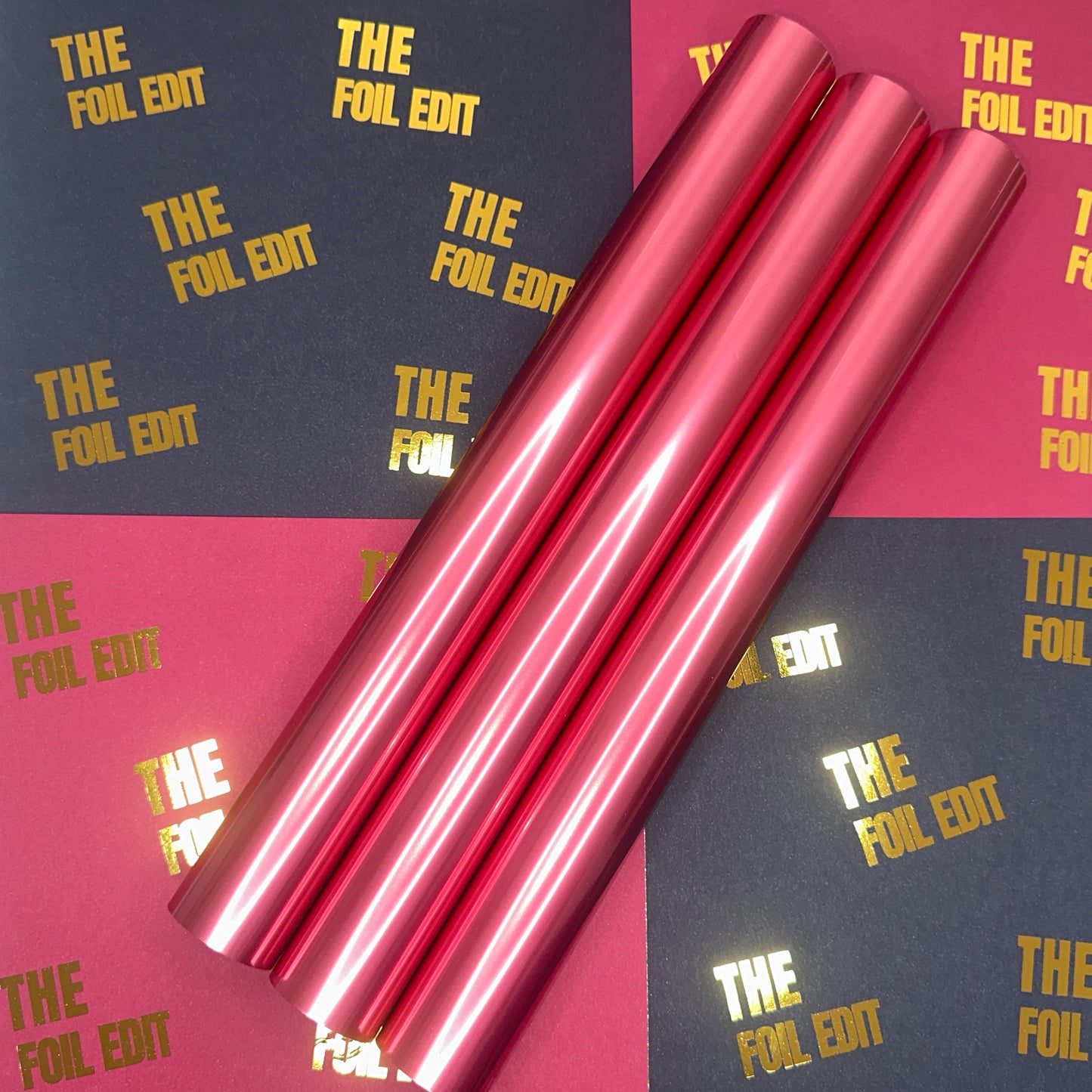 Berry Powder Pink | Satin Matte Toner Reactive Foil | 32cm × 10m