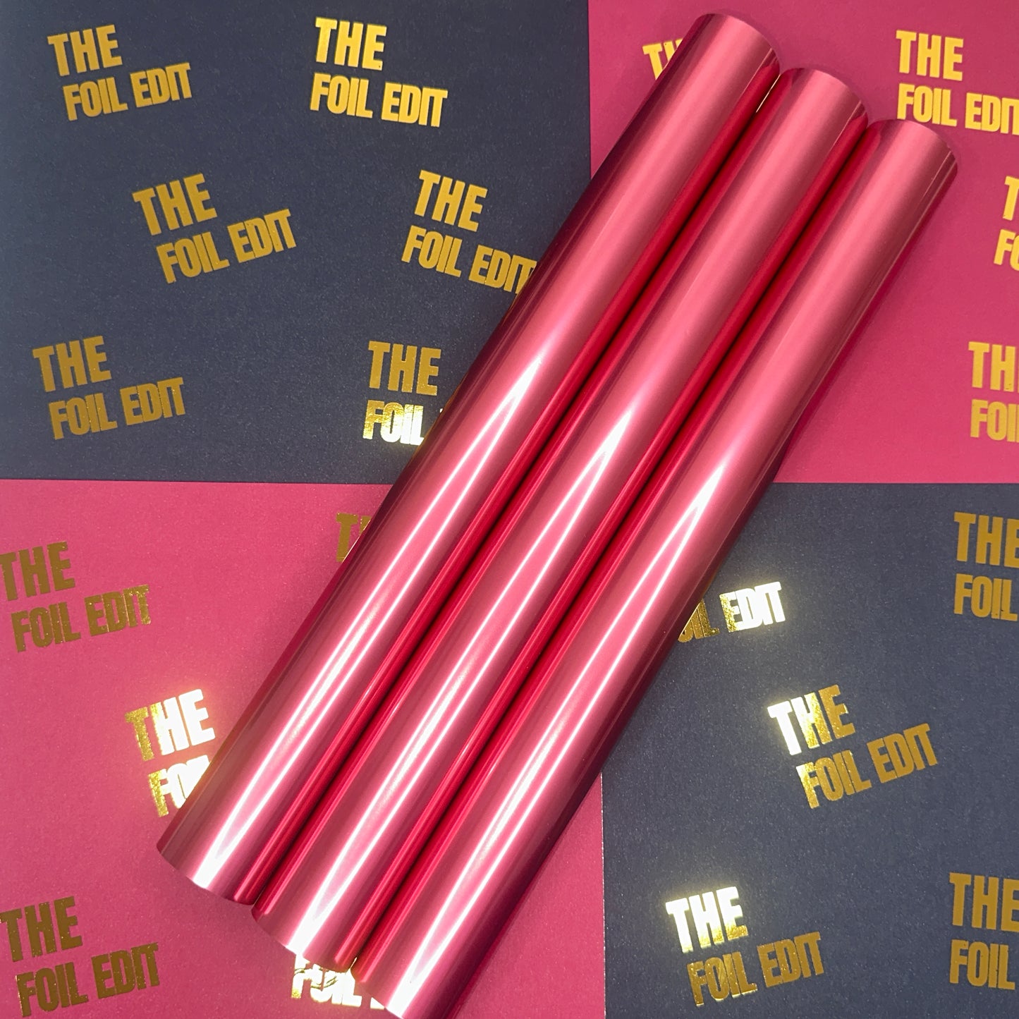 Berry Powder Pink | Satin Matte Toner Reactive Foil | 32cm × 10m