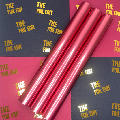Berry Powder Pink | Satin Matte Toner Reactive Foil | 32cm × 10m