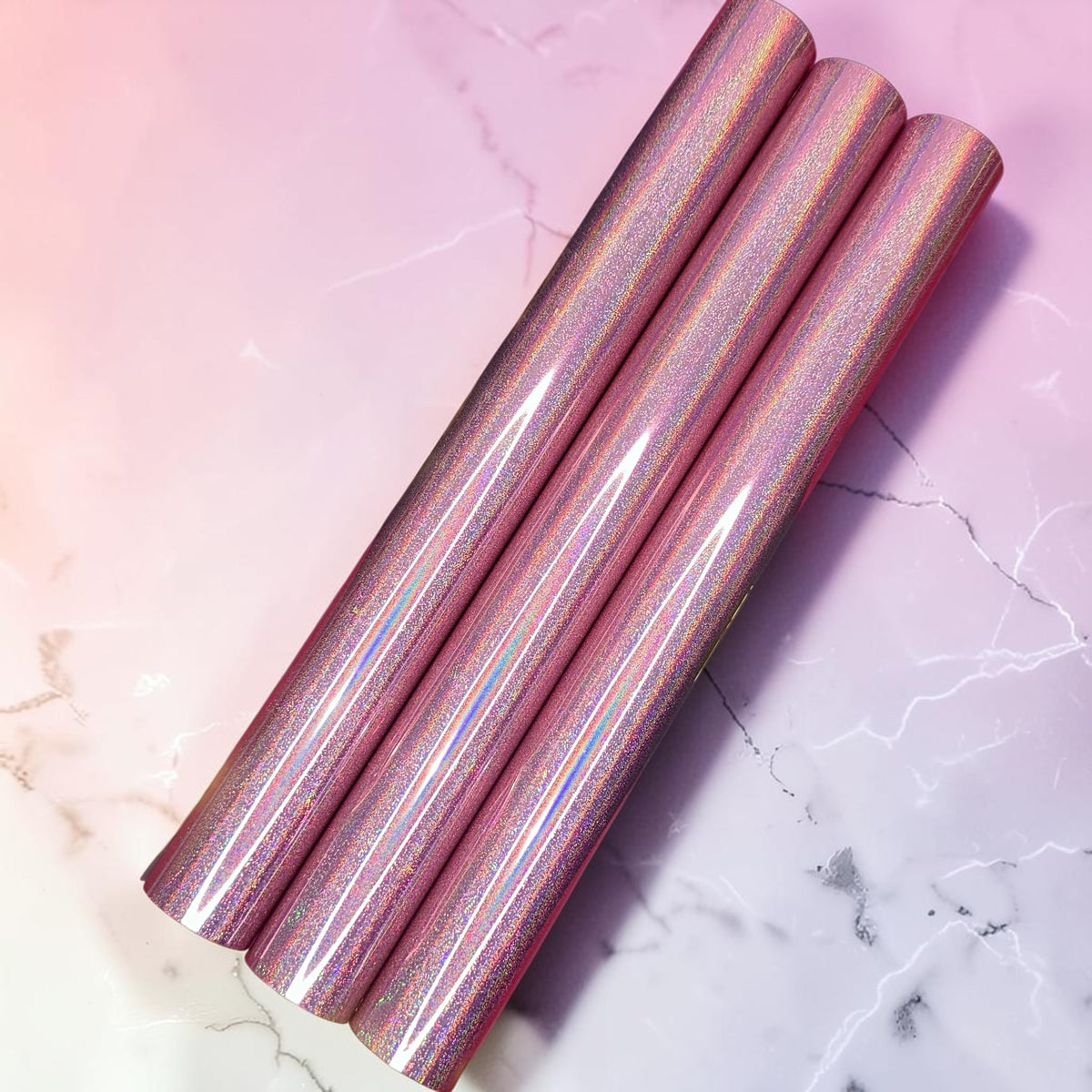 Light Pink Stardust | Laser Sand Toner Reactive Foil