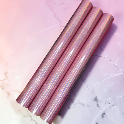 Light Pink Stardust | Laser Sand Toner Reactive Foil