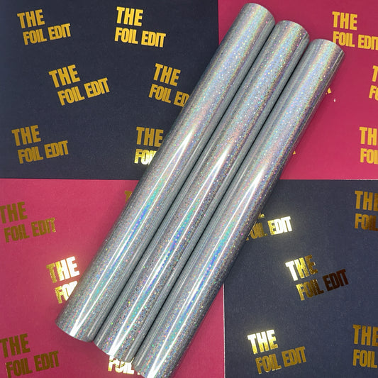 Silver Starlight | Patterned Toner Reactive Foil | 32cm × 10m