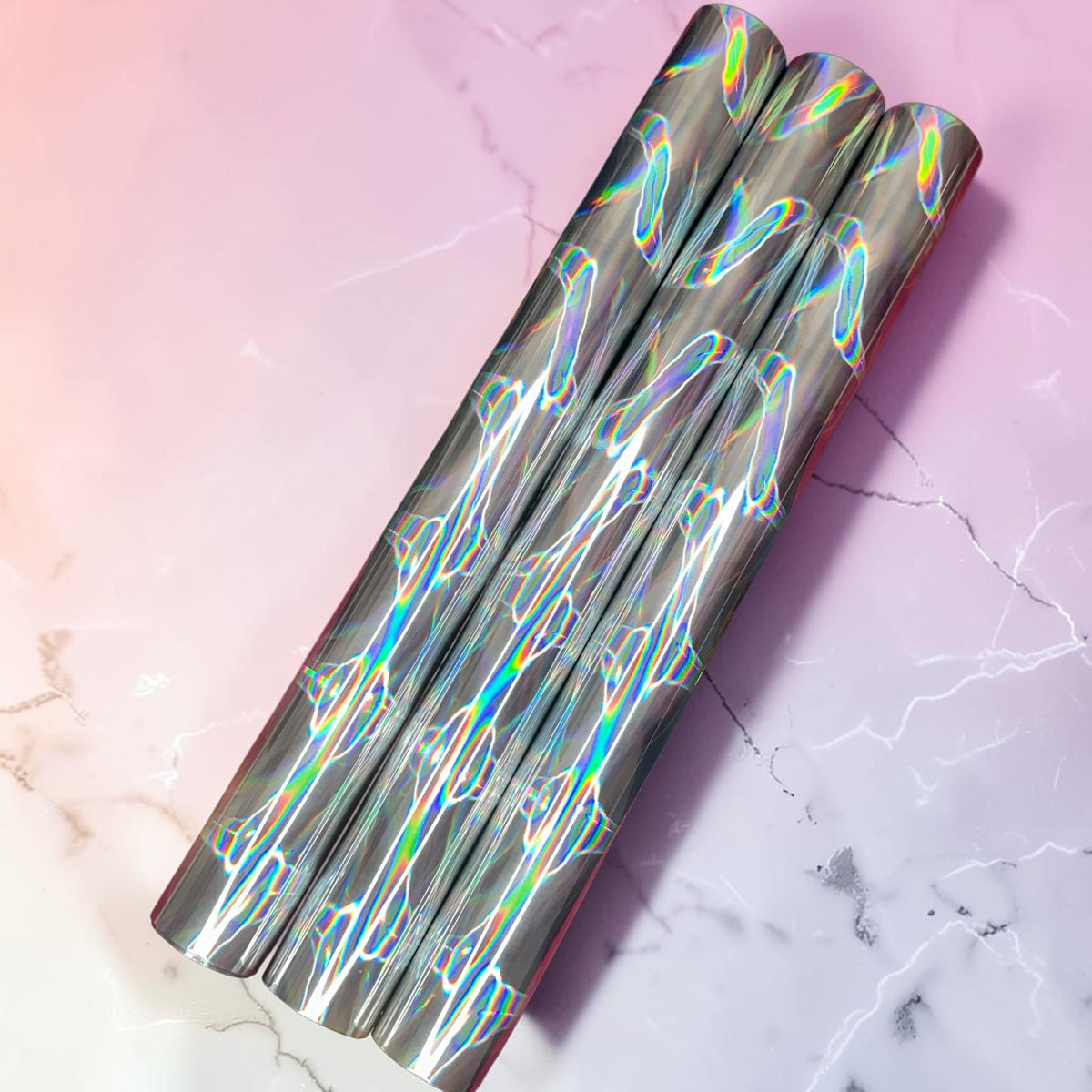 Silver Pinstripe | Patterned Toner Reactive Foil