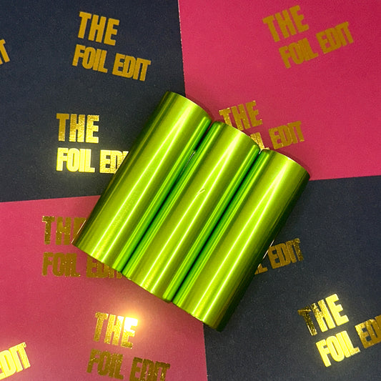 Lemongrass Green | Metallic Toner Reactive Foil | 10cm × 5m