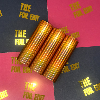 Amber Bronze | Holographic Toner Reactive Foil | 10cm × 5m