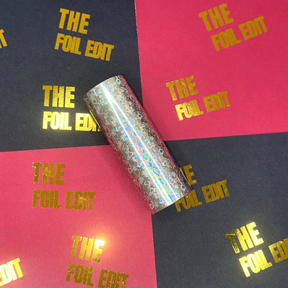 Silver Sweetheart | Heart Patterned Toner Reactive Foil | 10cm × 5m