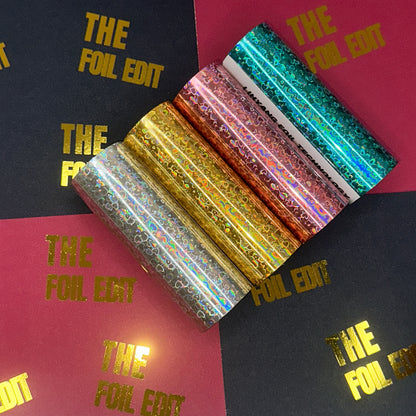 Blue Sweetheart | Heart Patterned Toner Reactive Foil | 10cm × 5m