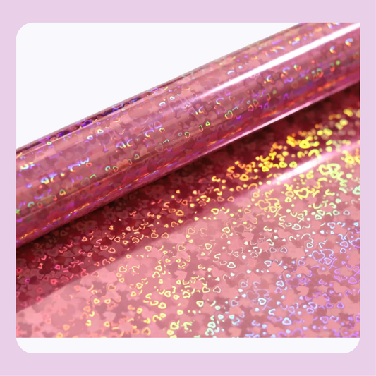Pink Sweetheart | Heart Patterned Toner Reactive Foil