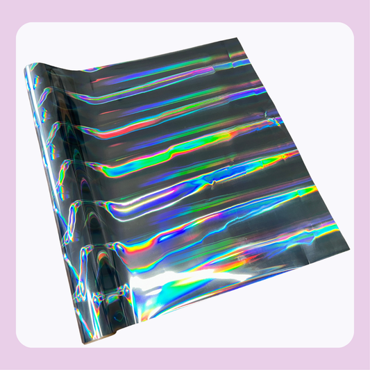 Silver Pinstripe | Patterned Toner Reactive Foil