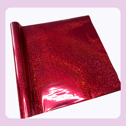 Red Stardust | Laser Sand Toner Reactive Foil