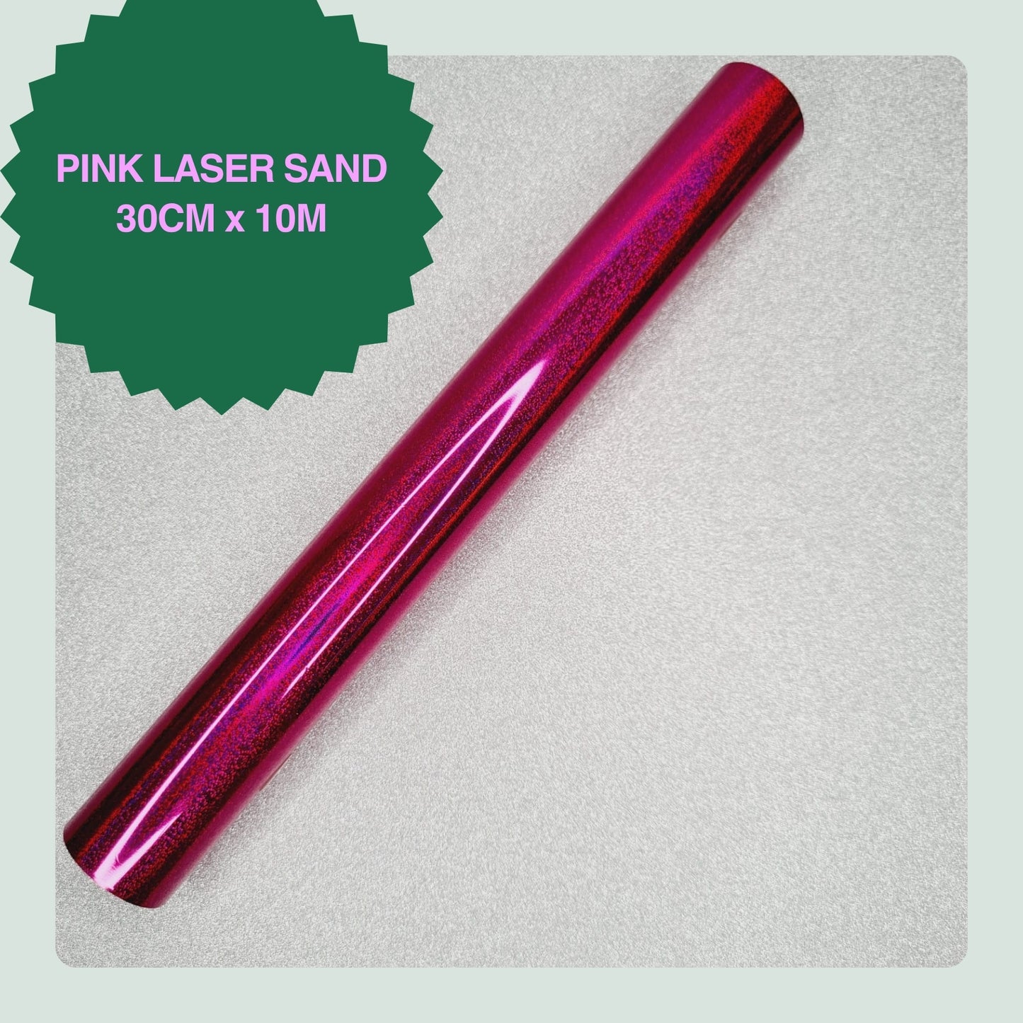 Pink laser sand toner reactive foil roll 30cm x 10m