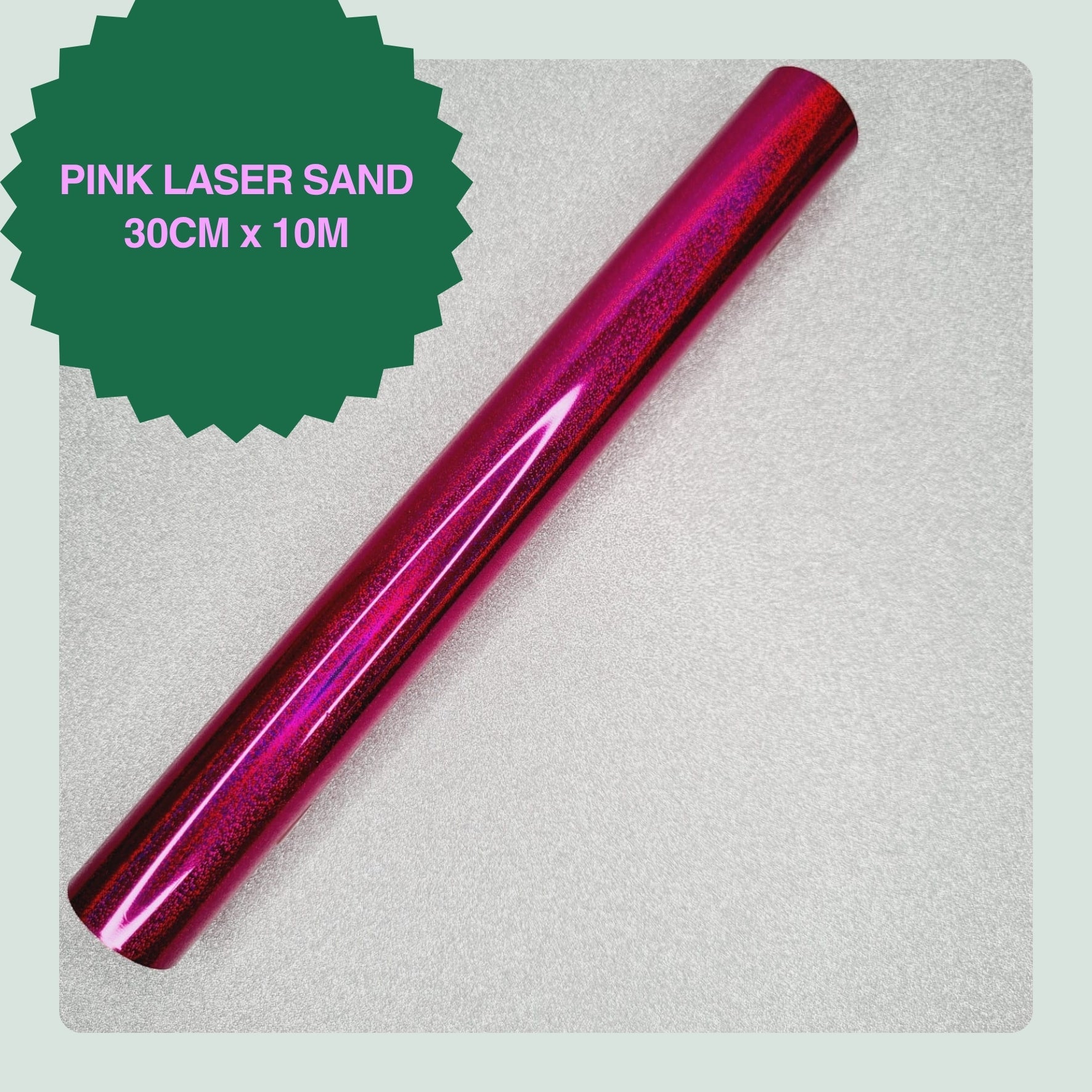 Pink laser sand toner reactive foil roll 30cm x 10m