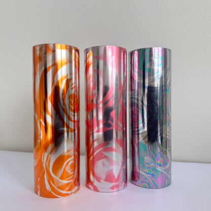 Pink Rose Toner Reactive Foil Roll | 10cm × 5m