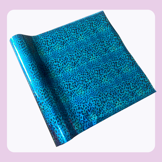 Blue Leopard | Patterned Toner Reactive Foil