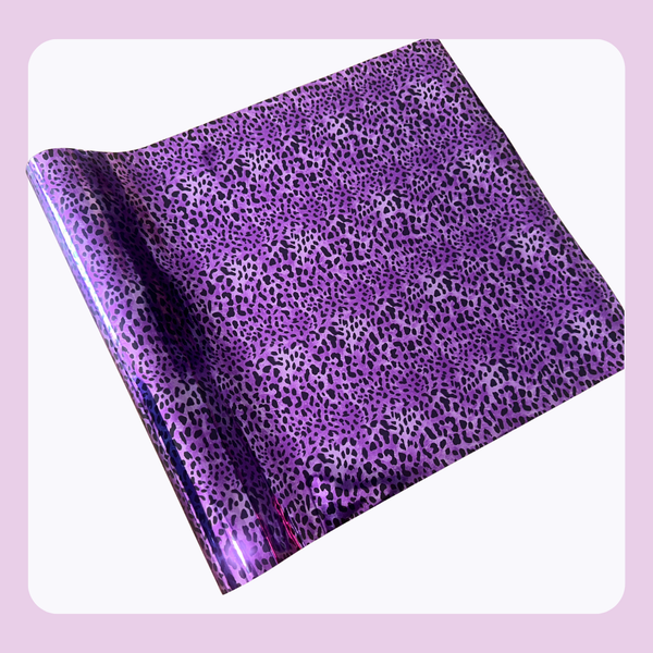 Purple Leopard | Patterned Toner Reactive Foil