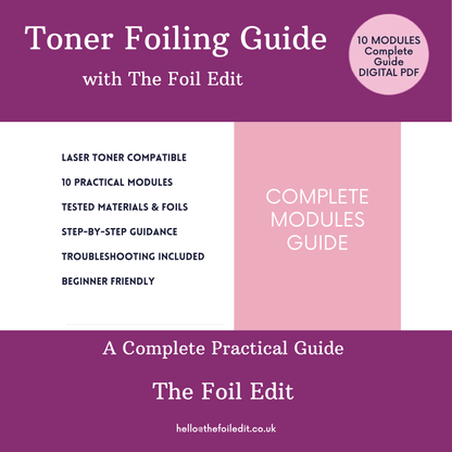 The Foil Edit Starter Set | 5 Foils + Black Card + Free Foiling Guide